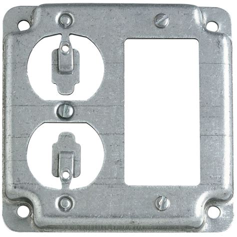 electrical box cover square gfci 1gang|STEEL CITY 1.